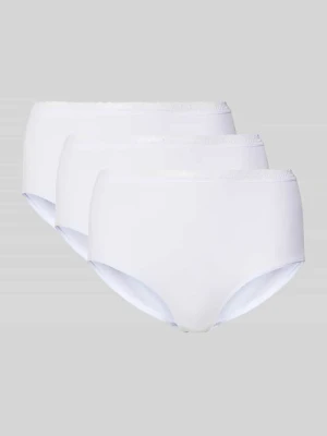 Figi o kroju slim fit z mieszanki bawełny w zestaw 3 szt. Schiesser Biały