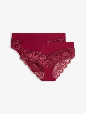 Figi panty (2 pary) BonPrix fioletowy