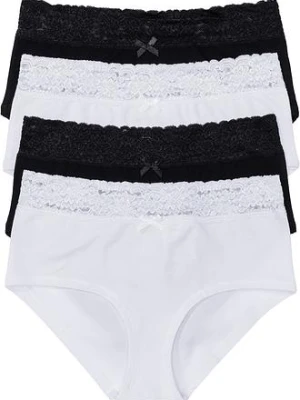 Figi panty maxi (4 pary) BonPrix czarny
