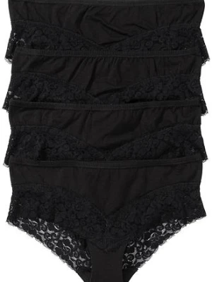 Figi panty z koronką (4 pary) bonprix