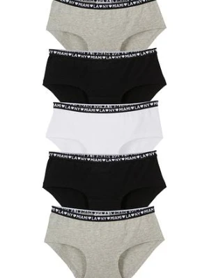 Figi panty z miękką bawełną (5 par) bonprix