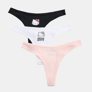Figi thong z nadrukiem Hello Kitty 3-pak House