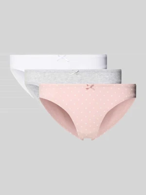 Figi z aplikacją w kształcie kokardy w zestaw 3 szt. Jake*s Casual