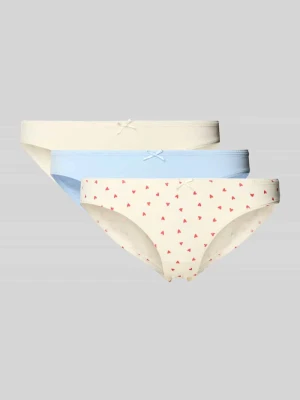 Figi z aplikacją w kształcie kokardy w zestaw 3 szt. Jake*s Casual