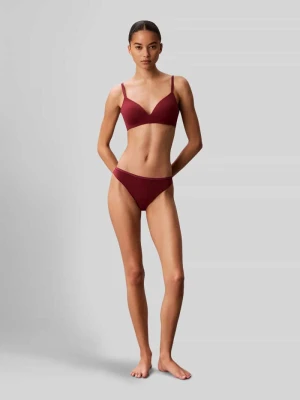 Figi z bezszwowymi wykończeniami Calvin Klein Bordowy