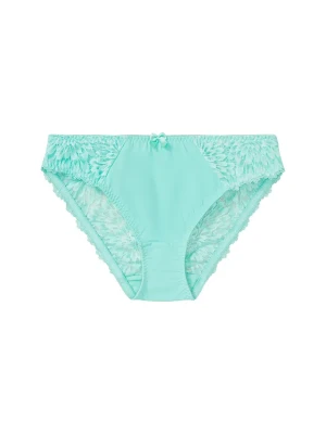 Figi z delikatną koronką BonPrix zielony