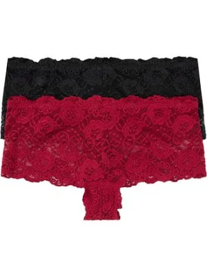 Figi z koronki (2 pary) BonPrix czarny
