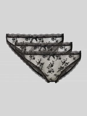 Figi z koronki w zestawie 3 szt. model ‘LANA LACE’ Dorina