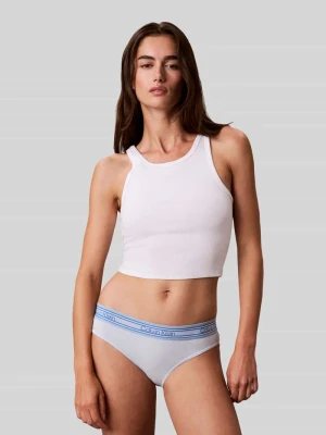 Figi z mieszanka bawełny i modalu model 'RETRO' Calvin Klein Jasnoniebieski