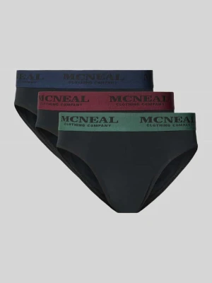 Figi z mieszanka bawełny w zestaw 3 szt. MCNEAL Czarny