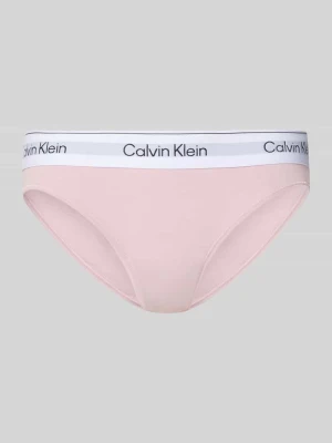 Figi z mieszanki bawełny i modalu Calvin Klein Różowy