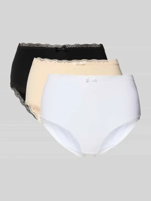 Figi z mieszanki bawełny w zestaw 3 szt. model 'ESSENTIAL' Dorina