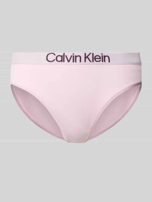 Figi z mieszanki bawełny z pasem z logo Calvin Klein Różowy