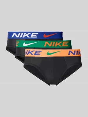 Figi z pasem z logo w zestawie 3 szt. Nike Czarny