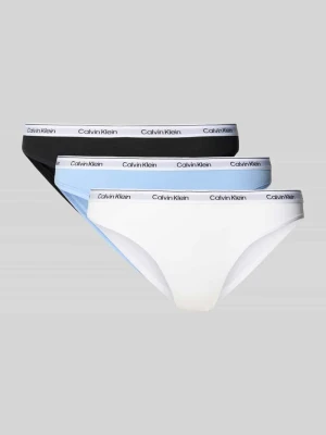 Figi z wyhaftowanym logo w zestawie 3 szt. model ‘Bikini’ Calvin Klein Underwear