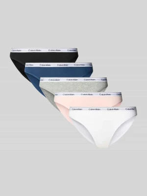 Figi z wyhaftowanym logo w zestawie 5 szt. model ‘Bikini’ Calvin Klein Underwear
