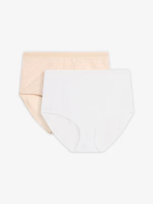 Figi z wysokim stanem (2 pary) BonPrix beżowy