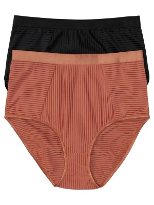 Figi z wysokim stanem (2 pary) BonPrix czarny
