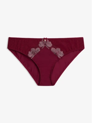 Figi ze szlachetnym haftem BonPrix fioletowy