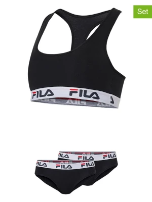 Fila 3-częściowy zestaw bielizny w kolorze czarnym rozmiar: 134/140