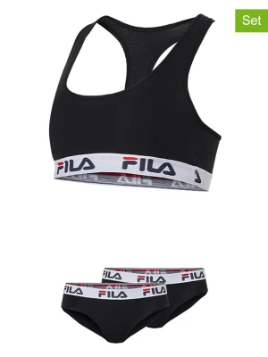 Fila 3-częściowy zestaw bielizny w kolorze czarnym rozmiar: 158/164