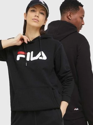 Fila bluza Barumini kolor czarny z kapturem z nadrukiem FAU0068