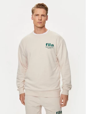 Fila Bluza FAM0671 Beżowy Relaxed Fit