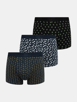 Fila bokserki dopasowane męskie bawełniane z elastanem 3-pack