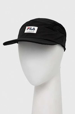 Fila czapka z daszkiem Tangier kolor czarny z aplikacją