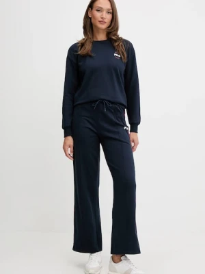 Fila dres bawełniany damski kolor granatowy FPW4216