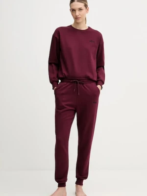 Fila dres bawełniany kolor bordowy FPW4181