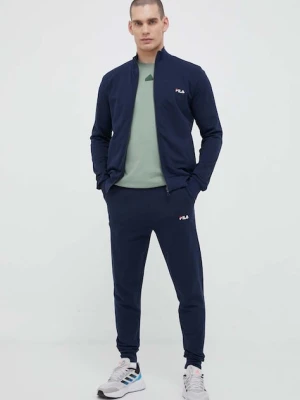 Fila dres bawełniany kolor granatowy