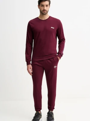 Fila dres bawełniany męski kolor bordowy FPW1230
