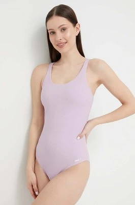 Fila jednoczęściowy strój kąpielowy Sucure kolor fioletowy miękka miseczka