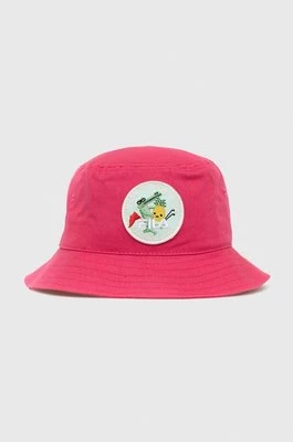 Fila kapelusz bawełniany dziecięcy kolor różowy bawełniany