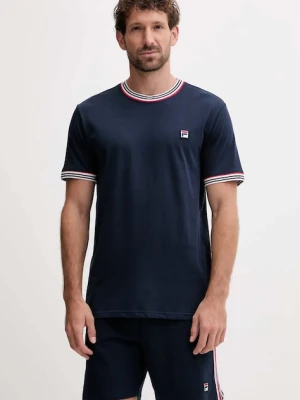 Fila komplet piżamowy męska kolor granatowy wzorzysta FPS1212