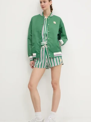 Fila koszula Lassance damska kolor zielony regular z kołnierzykiem klasycznym FAW0996
