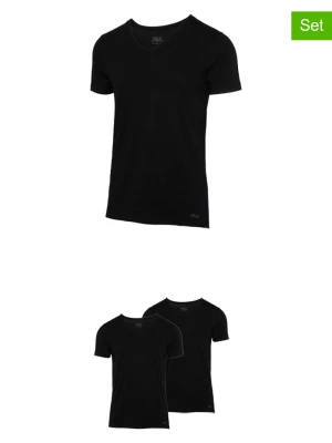 Fila Koszulki (2 szt.) w kolorze czarnym rozmiar: L