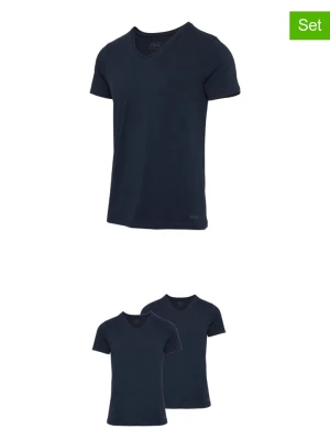 Fila Koszulki (2 szt.) w kolorze granatowym rozmiar: S