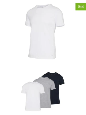 Fila Koszulki (3 szt.) w kolorze czarnym, szarym i białym rozmiar: L