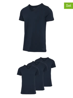 Fila Koszulki (3 szt.) w kolorze granatowym rozmiar: S