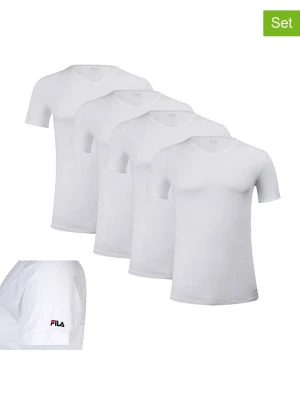 Fila Koszulki (4 szt.) w kolorze białym rozmiar: L