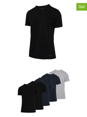 Fila Koszulki (5 szt.) w kolorze granatowym, czarnym i szarym rozmiar: XL
