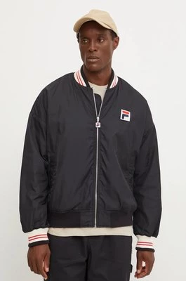 Fila kurtka bomber Limoges męski kolor czarny przejściowa oversize FAM0755