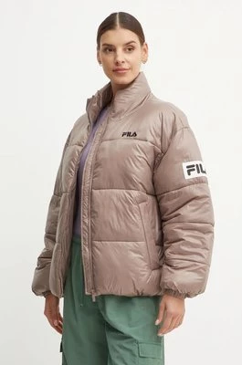 Fila kurtka Lepe damska kolor brązowy zimowa oversize FAW0904