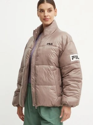 Fila kurtka Lepe damska kolor brązowy zimowa oversize FAW0904