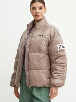 Fila kurtka Lepe damska kolor brązowy zimowa oversize FAW0904