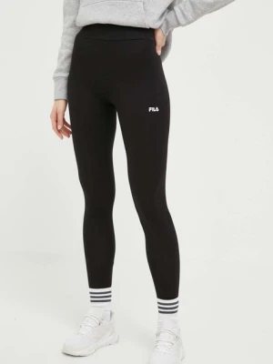 Fila legginsy Benndorf damskie kolor czarny z aplikacją FAW0456