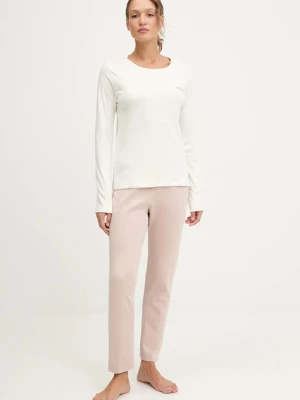 Fila piżama bawełniana kolor beżowy bawełniana FPW4189