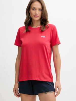 Fila piżama bawełniana kolor czerwony bawełniana FPS4180